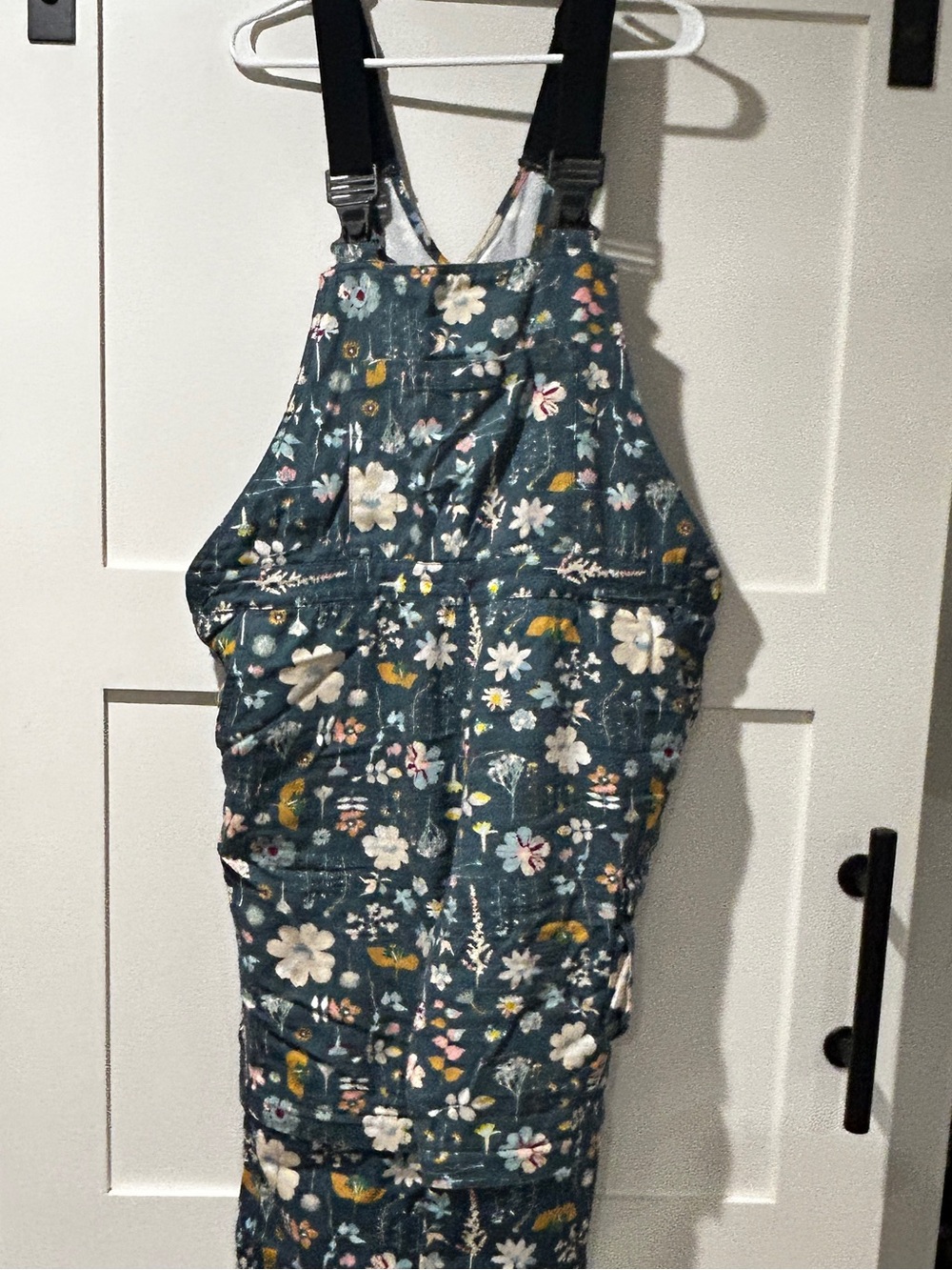 Rosie's Floral Print Bib Overalls - Shorts Conversion